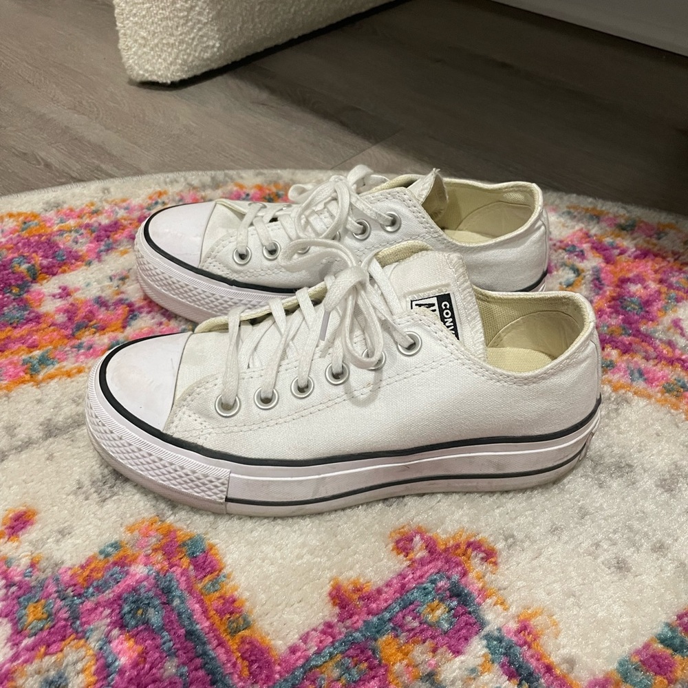 Converse White Chuck Taylor All Star Sneakers Platform